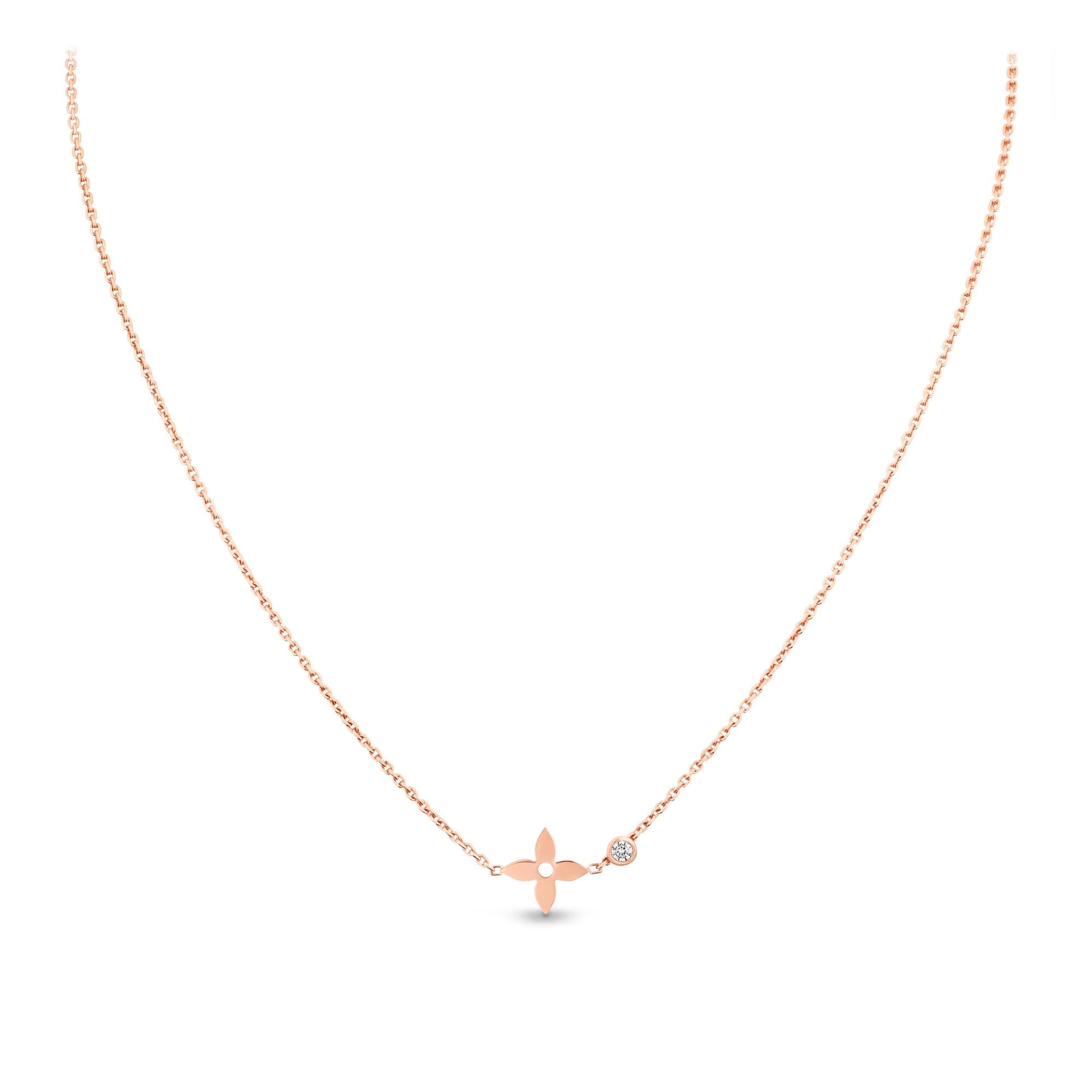Idylle Blossom pendant, pink gold and diamond - Categories | LOUIS